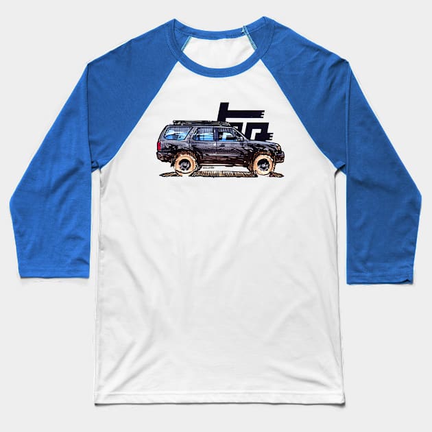 3rd Gen 4Runner TRD - Midnight Baseball T-Shirt by robert1117